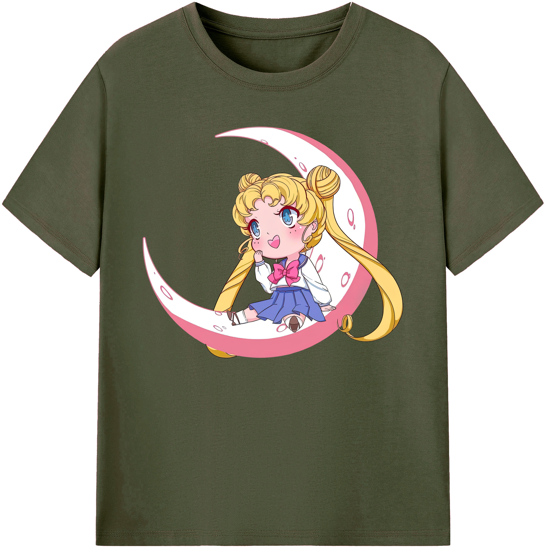 （画像用） 美少女戦士セーラームーン 愛野 美奈子 あいの みなこ Sailor Moon Aino Minako 綿100％ メンズ半袖Tシャツ｜肌触りやわらか＆通気性